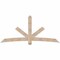 Ekena Millwork Alberta Smooth Timber Gable Bracket, Douglas Fir, 96"W x 44"H x 5 1/2"D x 5 1/2"F, 11/12 Pitch GBW096X44X0606ALB00SDF - alternate 1